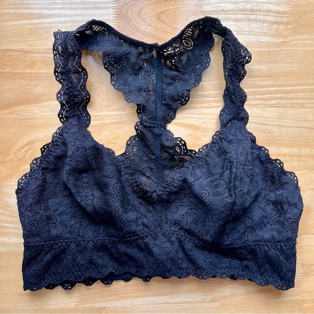 Jezebel by Felina Black Lace Racerback Bralette, Size S